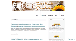 Desktop Screenshot of gandhifoundation.org