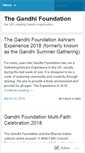 Mobile Screenshot of gandhifoundation.org