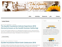 Tablet Screenshot of gandhifoundation.org